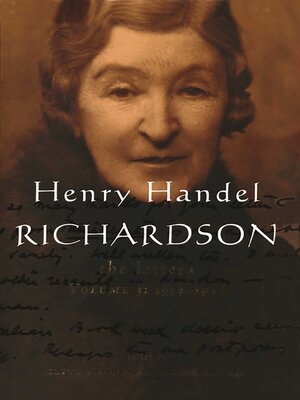 cover image of Henry Handel Richardson Vol 3